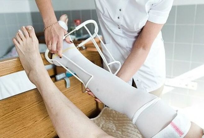 Post -operative period from surgery to foot veins